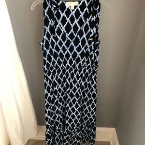Michael Kors Sleeveless Navy Maxi Dress